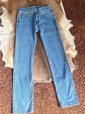 Classic Mens Levi 505 Regular Fit Straight Leg Size 30x 34L